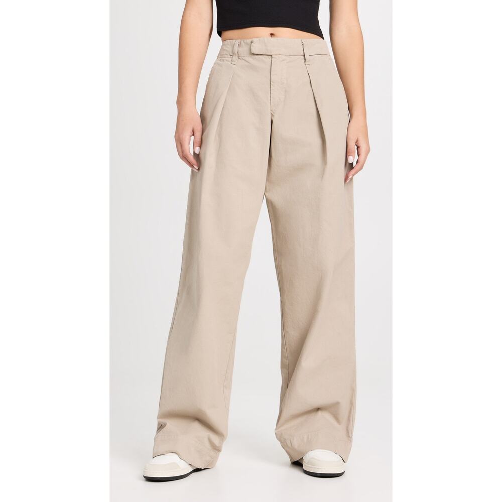 SLVRLAKE Lola Pleat Pants Khaki - 25